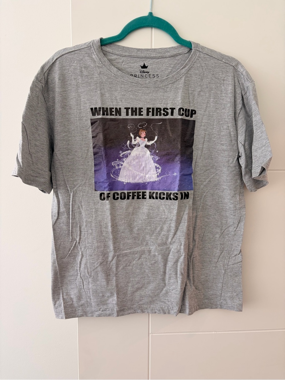 Grey Graphic Tee - Cinderella Coffee